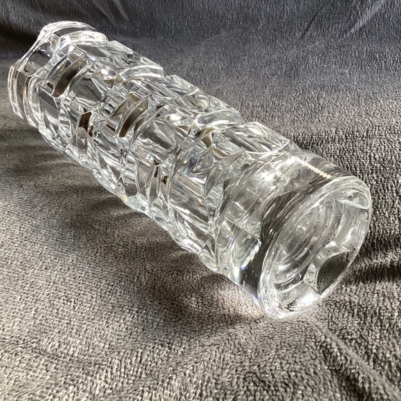 VINTAGE CRISTAL D’ARQUES FRANCE CLEAR  MID CENTURY MODERN VASE - Picture 6 of 15